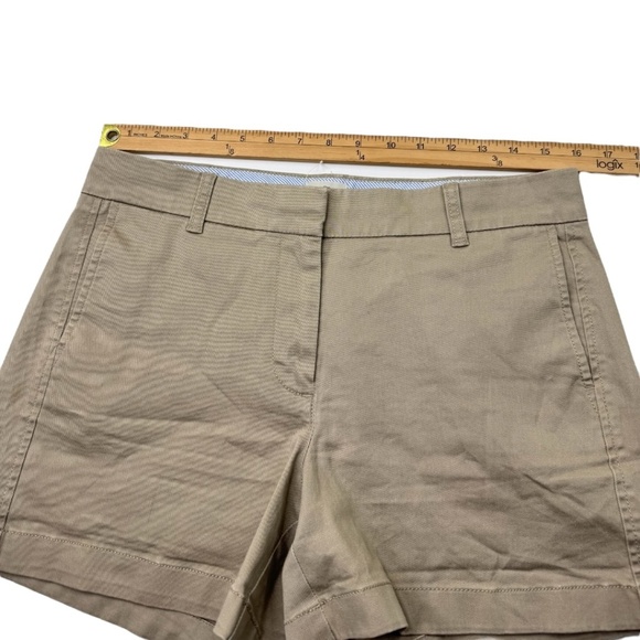 J.Crew Khaki 4" Stretch Pockets Chino Shorts - Picture 9 of 11